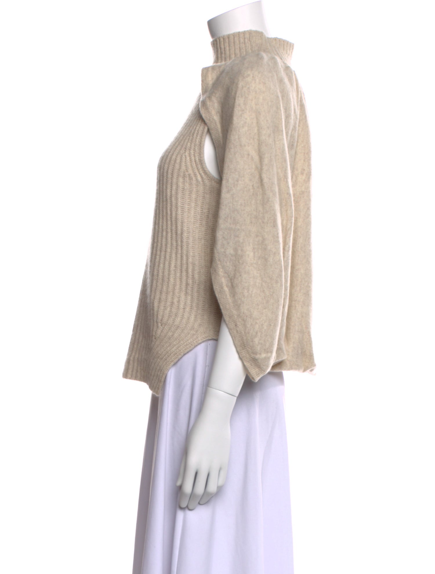 Jonathan Simkhai Cashmere Mock Neck Sweater